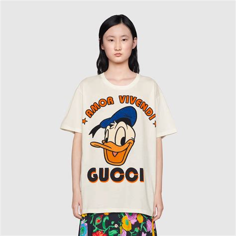 donald duck gucci shirt|gucci donald duck t shirt.